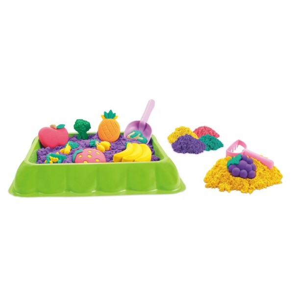 Set Arena Kinésica con Moldes Frutas y Verduras
