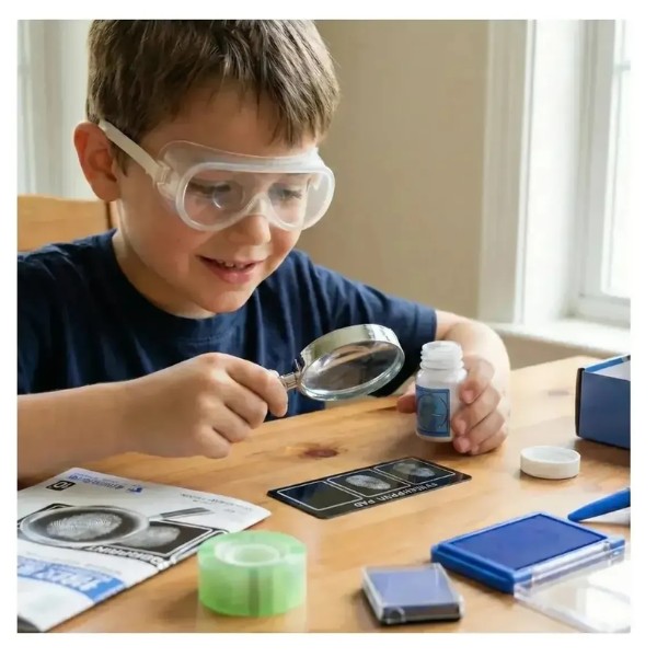 Juego De Rol De Detective Infantil Con Huellas Dactilares