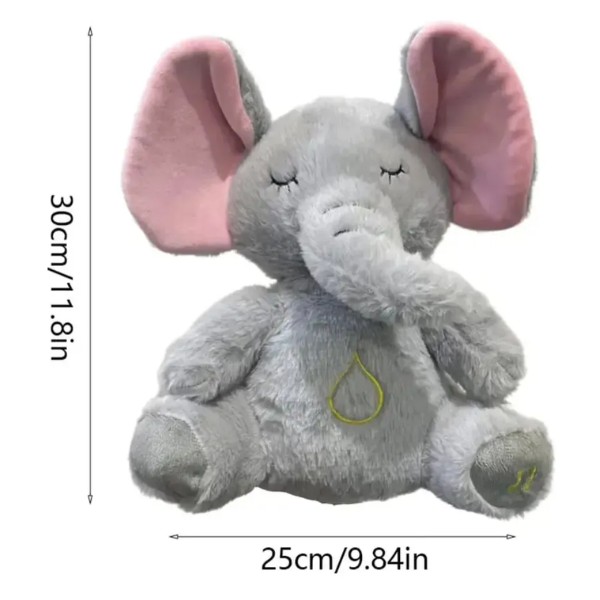 Peluche Realista Elefante Bebe Estimulacion Sensorial Sonido