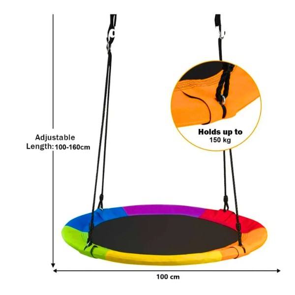 Columpio Mecedor Ovalado Multicolor