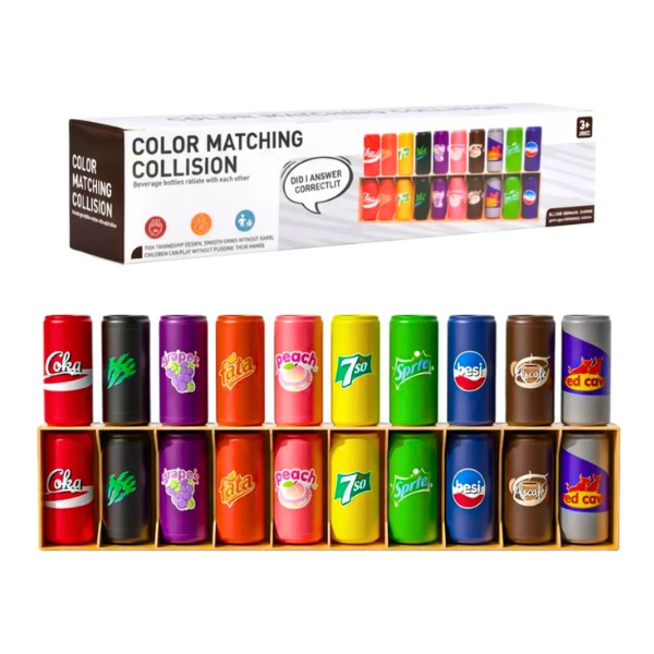 Juego De Memoria Adivina El Orden Con Botellitas De Colores