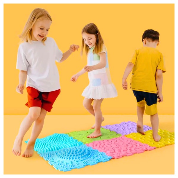 Set Tapetes Alfombras Sensoriales Con Texturas