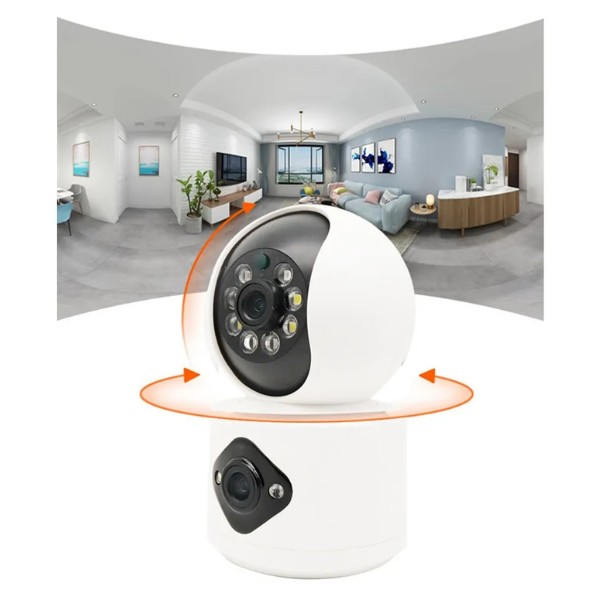 Cámara De Vigilancia Inteligente Wifi Hd Con Lente De Cámara