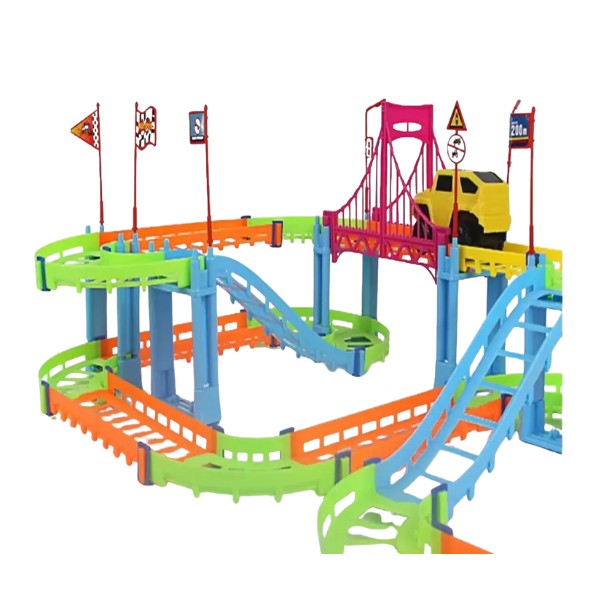 Pista De Auto Mágica Armable Con 52 Pcs