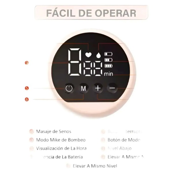 Extractor De Leche Materna Inalámbrico Portátil Usb 180ml