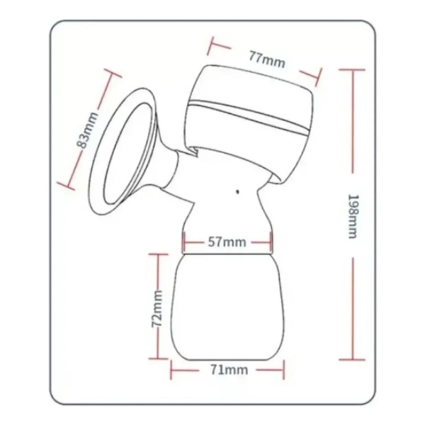 Extractor De Leche Materna Inalámbrico Portátil Usb 180ml