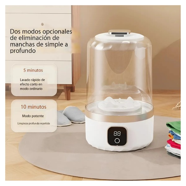 Mini Lavarropas Portátil Carga Superior Ropa Bebé