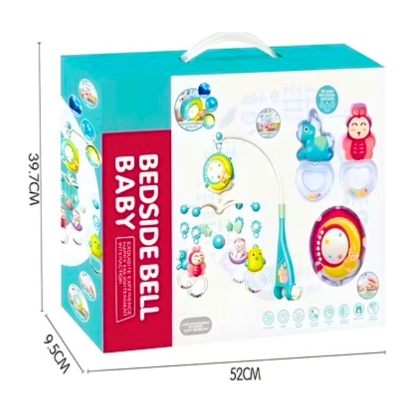 Móvil Musical Para Cuna Bebé Con Control Remoto Luz Proyectora Y Sonidos