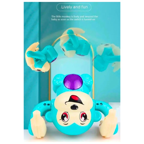 Juguete Mono Musical Para Bebé Con Luces Sonido Y Movimiento