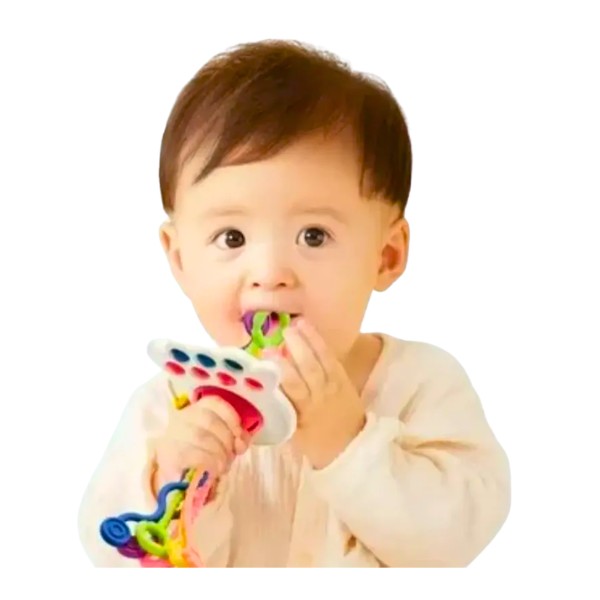 Juguete sensorial Montessori con cordón Montessori 4 en 1