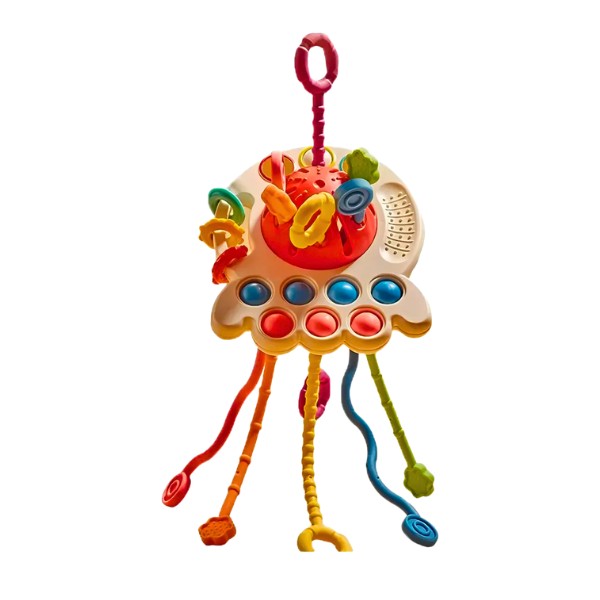 Juguete sensorial Montessori con cordón Montessori 4 en 1
