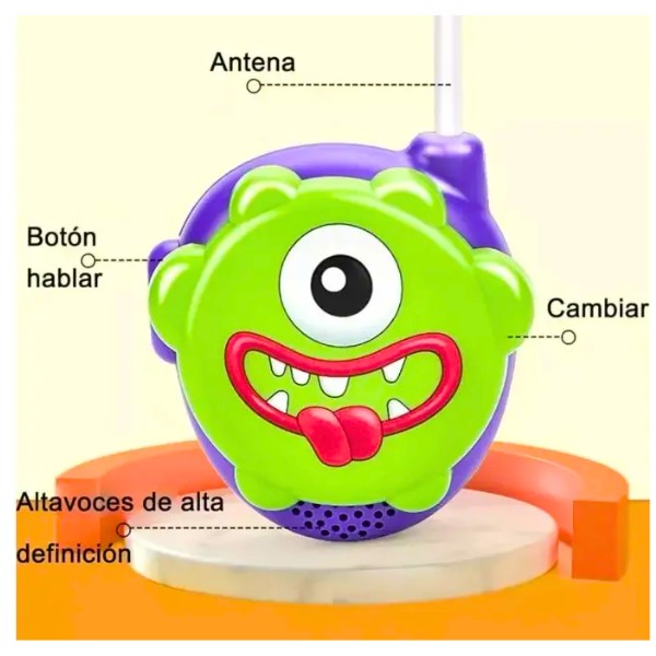 Juguete Niño Radio Transmisor Walkie Talkie Set De 2und