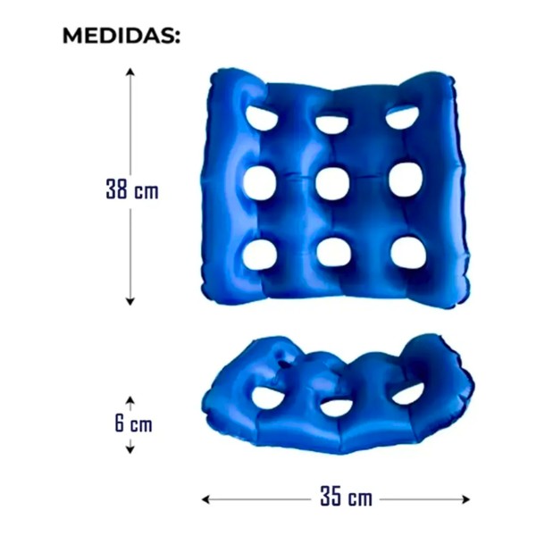 Cojín Asiento Antiescaras Ortopedico Inflable Silla
