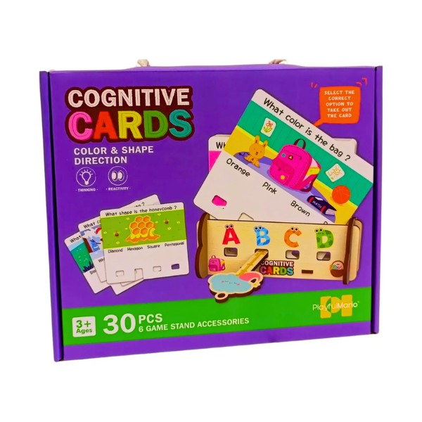 Rompecabeza Cognitivo Figuras Con Tarjetas 30 Piezas