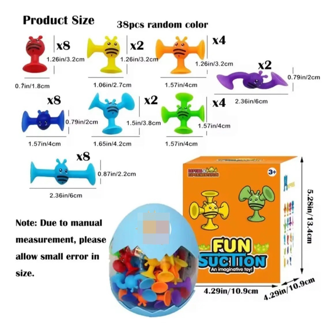 Juego de chupones bloques de construcción de  silicona  fun  suction