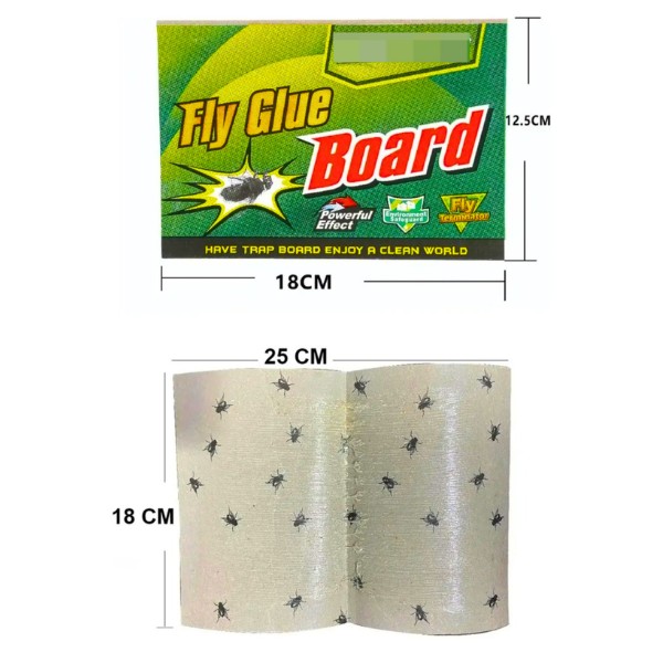Láminas Adhesivas Trampa Atrapa Moscas Insectos Pegamento