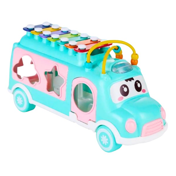 Bus Didáctico Encaje Formas + Xilófono Musical Juguete Educativo Bebé