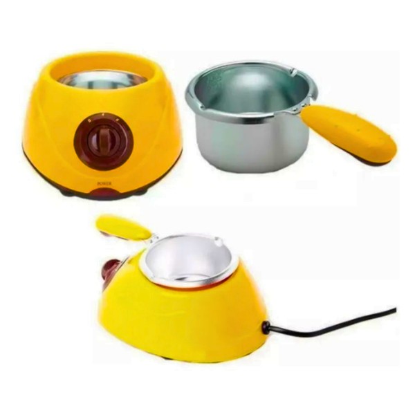 Fondue de Chocolate Eléctrica Amarilla con Olla de Aluminio