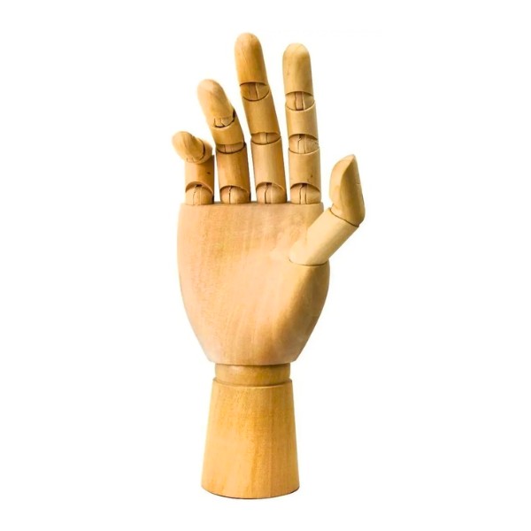 Maniquí Mano De Madera Articulada Dibujo