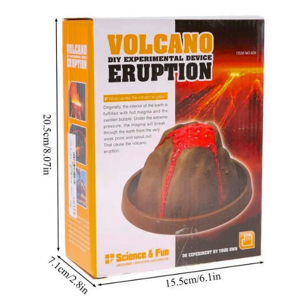 Experimento Químico Físico De Erupción Volcán Educativo
