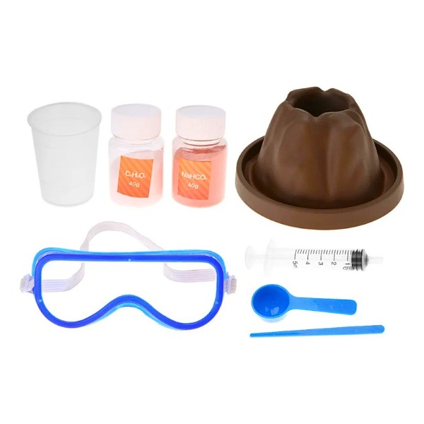 Experimento Químico Físico De Erupción Volcán Educativo