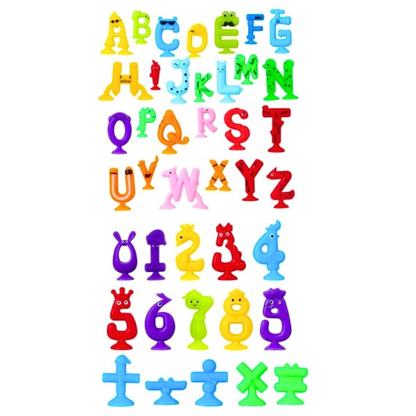 Juguetes Educativos De Construcción Con Ventosa Letras