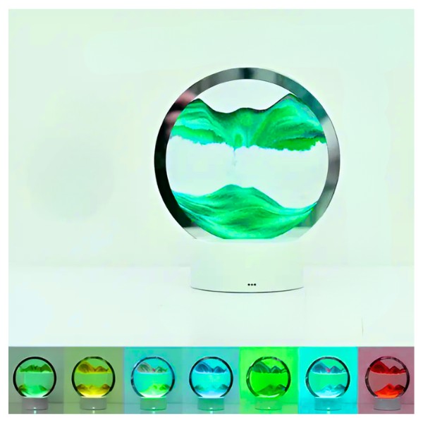 Lampara Led De Arena Escritorio Decorativa 3D