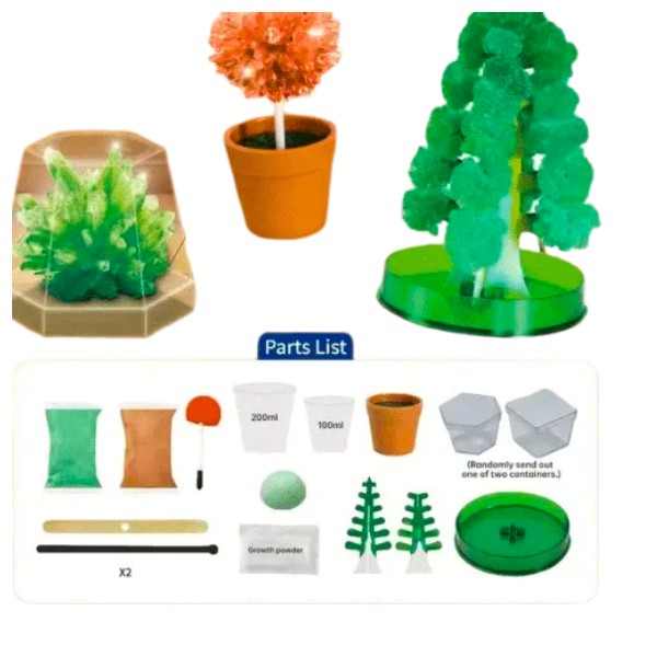 Kit Juego De Experimentos Con Cristales Árbol