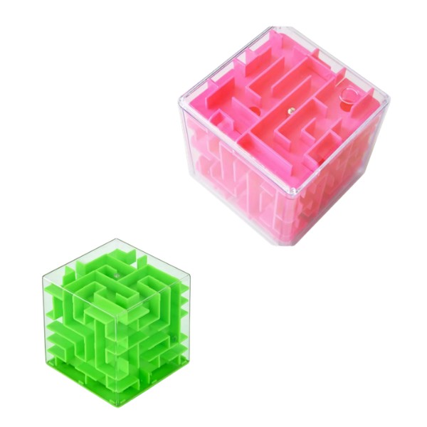 Cubo Laberinto 3D Sensorial Camino Bolita Juguete Ingenio