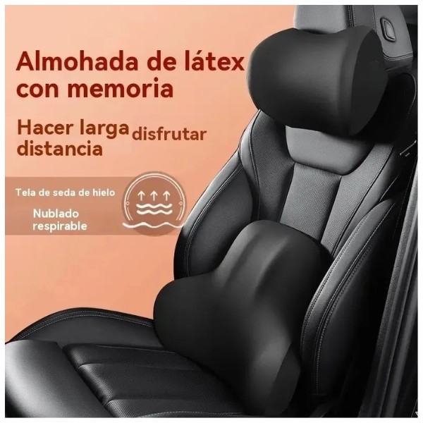 Kit Almohada De Coche Hombros Para Cuello Soporte