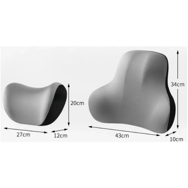 Kit Almohada De Coche Hombros Para Cuello Soporte
