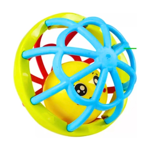 Pelota Sonajero Flexible Estimulación Sensorial Del Bebé