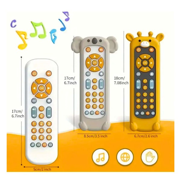 Juguete Control Remoto Televisor Musical Didáctico Sonido