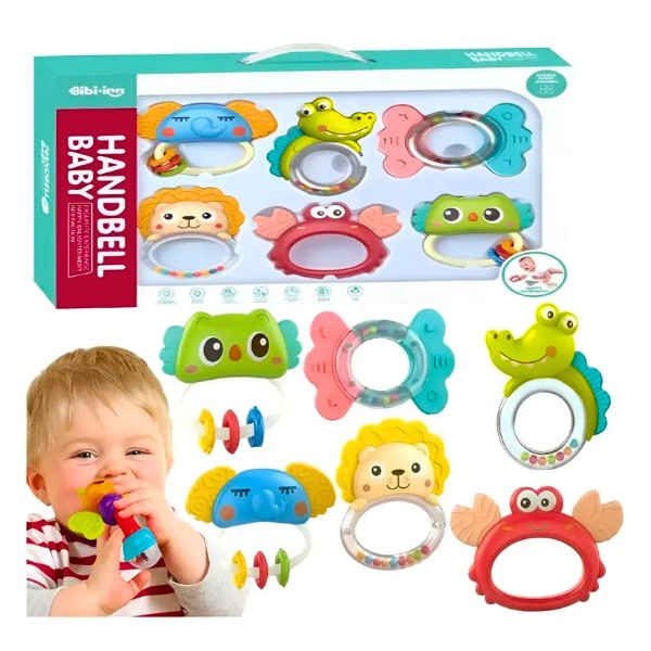 Set De Cascabeles Con Mordedor Juguetes Sensoriales
