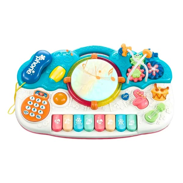 Piano Musical Bebé Multifuncional Luces Sonidos Juguete