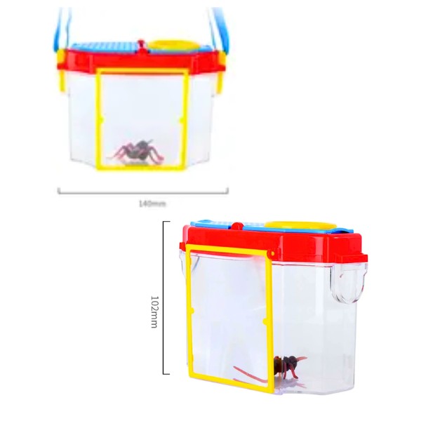Caja Observador Insectos Con Lupa - Contenedor