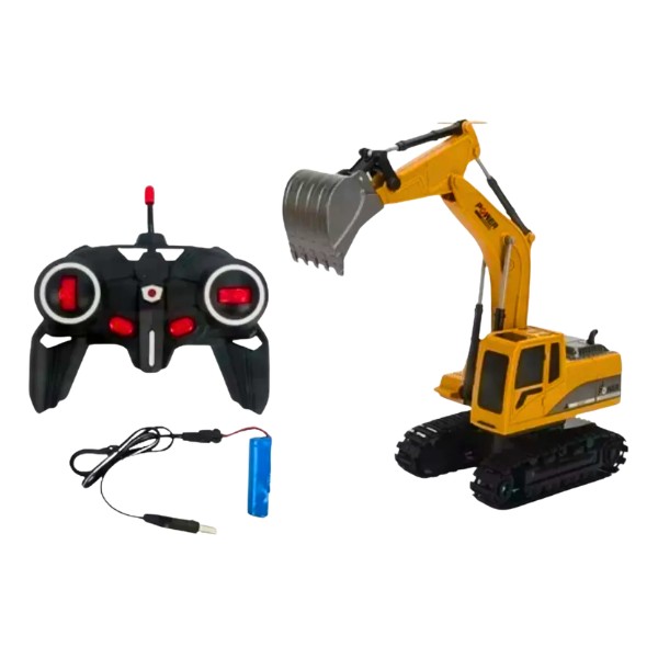 Retroexcavadora Radio Control Remoto Recargable