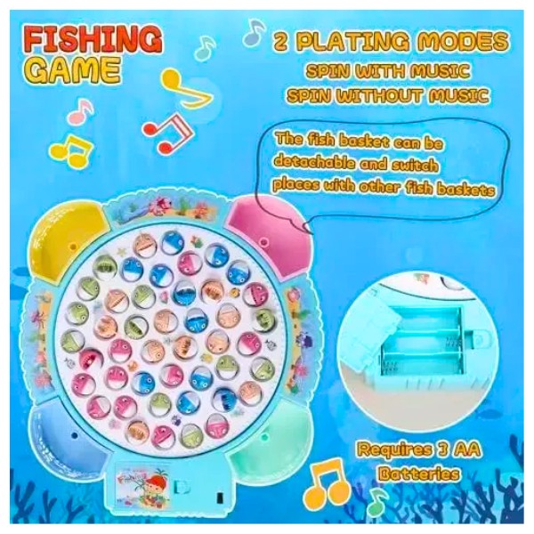 Juego De Mesa Juguetes Giratorio De Pesca Gigante