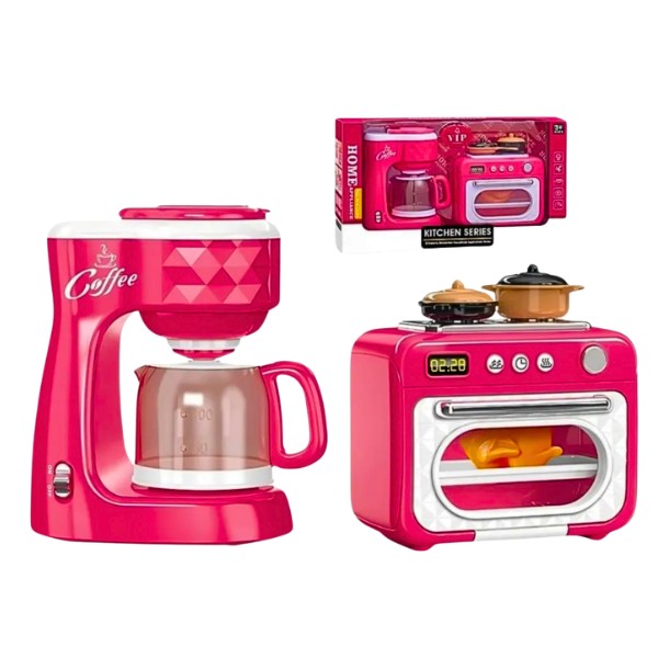 Set Juego Didáctico Horno Y Cafetera Juguete