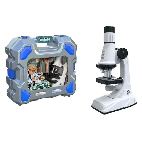 Microscopio + Kit De Accesorios 1200x Maletin Plastico