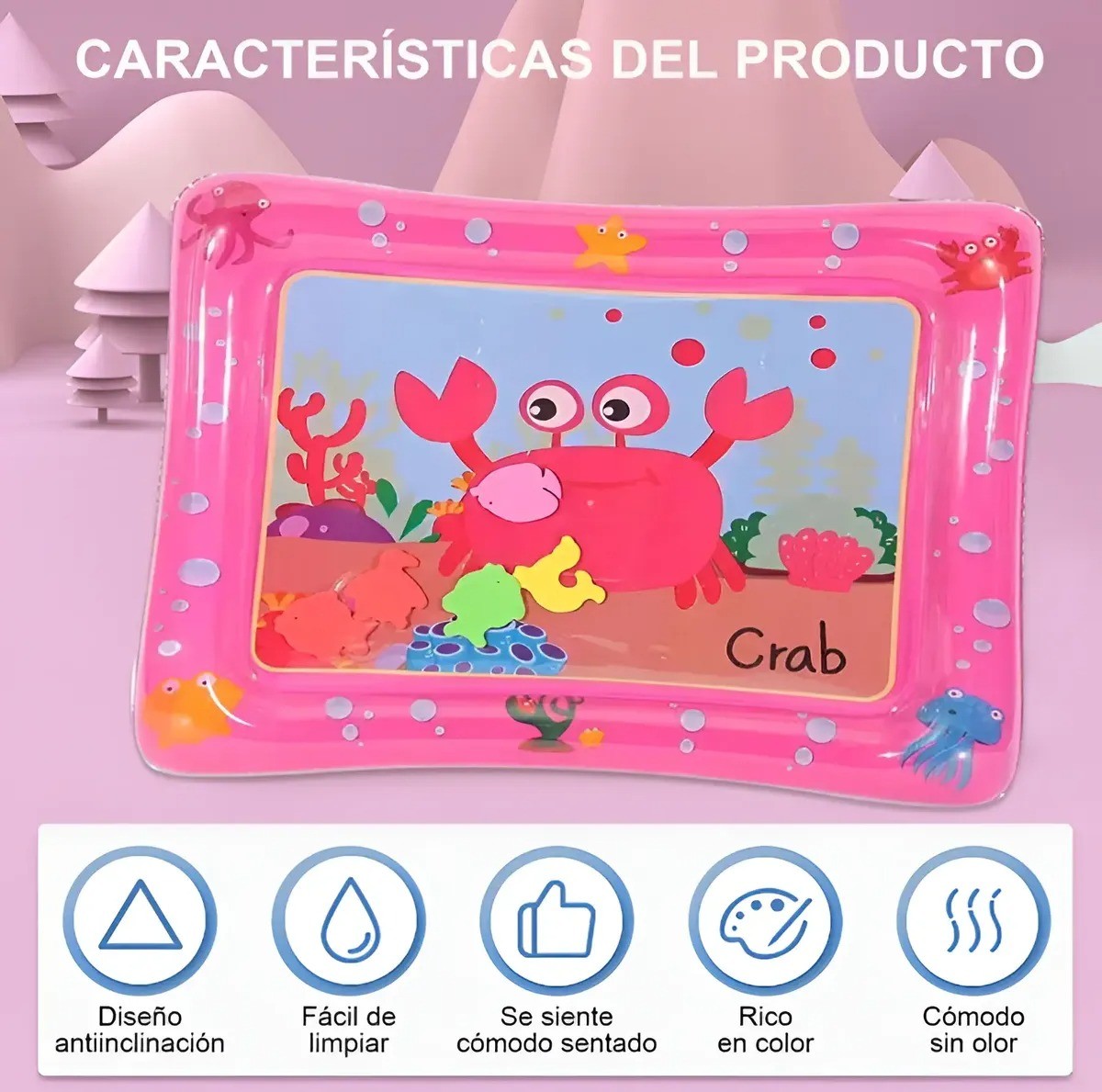 Alfombra De Agua Sensorial Para Bebés estimulación