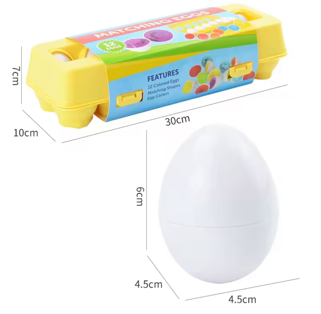 Juguete Para Niños Huevos Montessori Snap Colores Y Formas