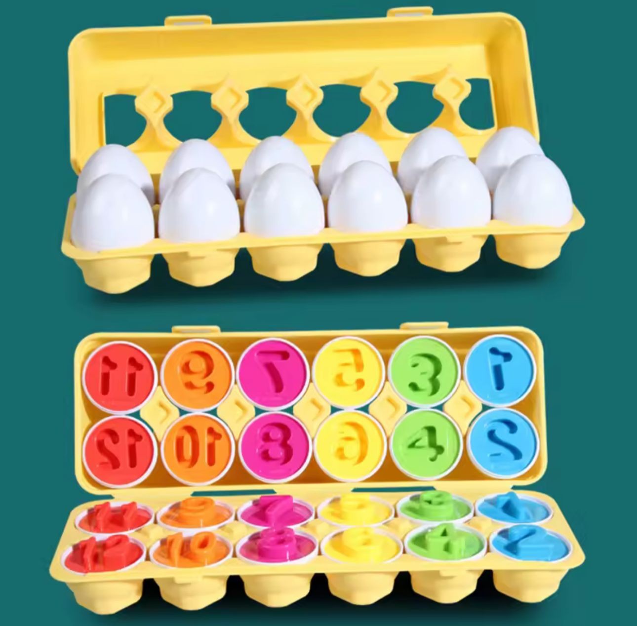 Juguete Para Niños Huevos Montessori Snap Colores Y Formas