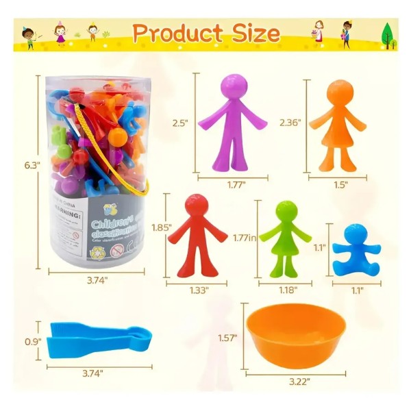 Juego Didáctico Niños Juguete Educativo Aprender Colores