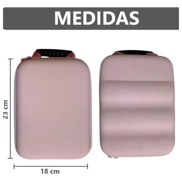 Bolso Organizador Cosméticos Espejo Luz Led