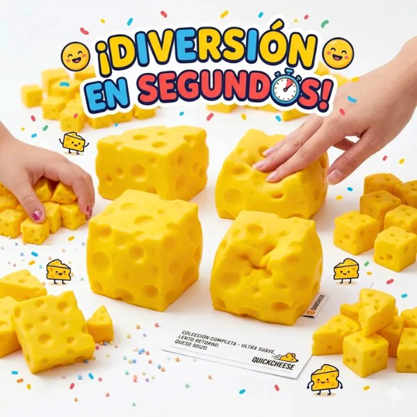 Squishy De Queso Cheese Antiestrés Amarillo Diversión Niños