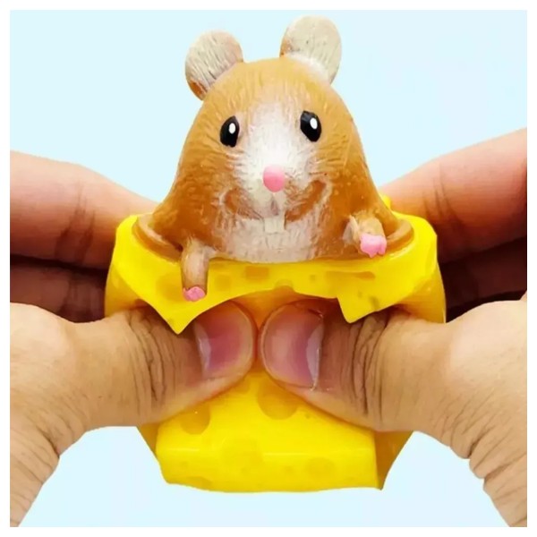 Juguete Antiestrés Squishy , Ratón Y Queso De Descompresión