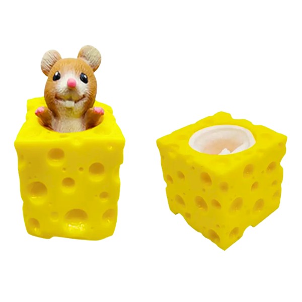 Juguete Antiestrés Squishy , Ratón Y Queso De Descompresión