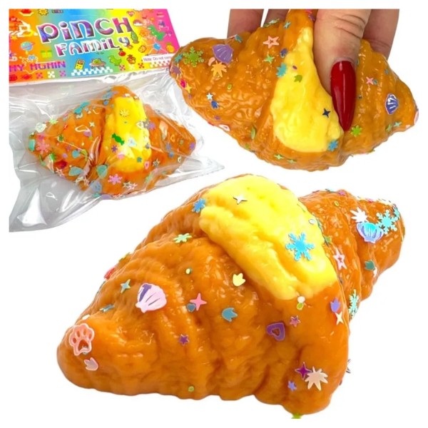 Squishy De Pan Antiestrés Croissant Diversión Niños