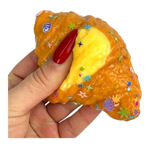 Squishy De Pan Antiestrés Croissant Diversión Niños